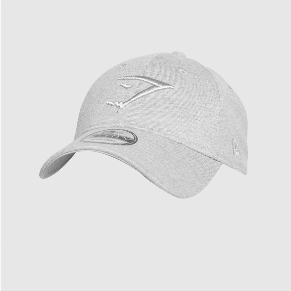 gray gymshark new era hat